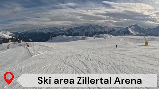 Zillertal Arena ski area  skiing in Austria [upl. by Siraved451]