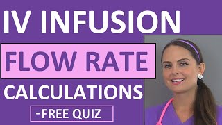 Dosage Calculations for Nursing Students Made Easy on IV Infusion Rate Calculations Video 5 [upl. by Stoddard246]