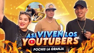 ASI VIVIÓ SU INFANCIA POCHIS DE LA GRANJA COMO VIVEN REALMENTE LOS YOUTUBERS [upl. by Zirtaeb]