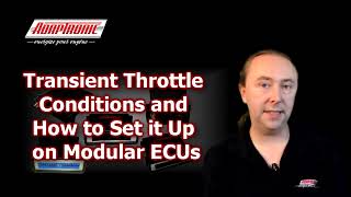 Adaptronic  Transient Throttle Conditions Acceleration Enrichment [upl. by Macmahon]