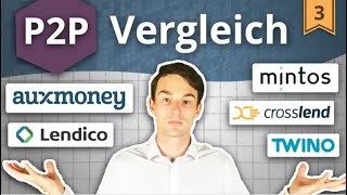 P2P Kredite VERGLEICH Auxmoney Mintos Twino Lendico Crosslend  Investieren in P2P Kredite 3 [upl. by Eentruok]