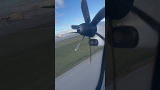 Air Canada Q400 blasting out of Ottawa’s RWY25 En route to World Flight 2024 aviation [upl. by Ocirrej921]