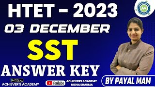 TGT SST Htet 3 Dec 2023 Objectionable Questions By Payal Mam Achievers Academy [upl. by Milks]