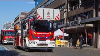 DEPART INCENDIE  POMPIERS DE BRUXELLES PORTES OUVERTES 2024 [upl. by Nalym]