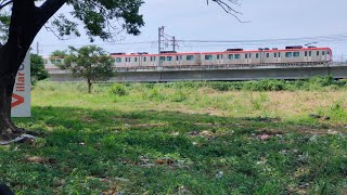 TEST RUNS HANGGANG DULOMGA BAGONG KALSADA PARA SA LRT 1 LRT 1 CAVITE EXTENSION [upl. by Rolfe]