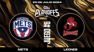 Mets de Guaynabo vs Leones de Ponce  Juego 6  BSN2024 [upl. by Fital24]