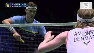 Viktor Axelsen vs Anders Antonsen  2022 European Championship Final  Full Match 1080p [upl. by Aerdnad]