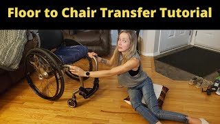 Floor to Wheelchair Transfer StepbyStep Tutorial [upl. by Mead]