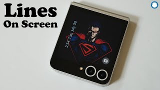 Galaxy Z Flip 6 Line On Screen  WhitePinkGreen  Fix [upl. by Slaughter]