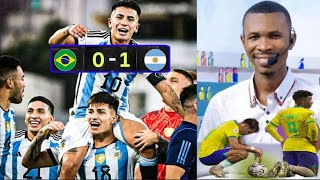 ARGENTINE U23 ELIMINE BRÉSIL U23 10  ARGENTINE QUALIFIE POUR LES JEUX OLYMPIQUE 2024 MESSI AP LA [upl. by Peltier]