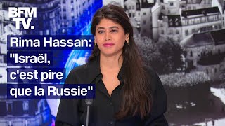 quotIsraël cest pire que la Russiequot linterview intégrale de Rima Hassan sur BFMTV [upl. by Yaffit]