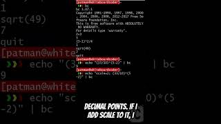 linux bc coding linux linuxtutorials linuxcommandlinetutorial ubuntu sysadmin [upl. by Eppes]