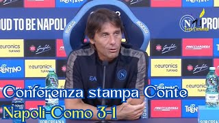 Conferenza stampa Conte post NapoliComo 31 in Serie A 2425 [upl. by Roe]