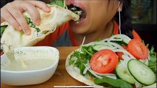 SUELL ASMR BITES ONLY SALAD WRAP ASMR [upl. by Juliane]