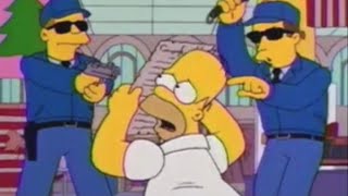 Homer Hides Behind The Bill of Rights  The Simpsons Scene [upl. by Hcnarb]