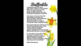 Daffodils poem by William Wordsworthshortsvideodaffodilsshortspoemshortpoem [upl. by Nnylg]