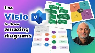 How to draw amazing diagrams using Visio  Stop using PowerPoint shorts [upl. by Jerrome]