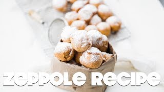 Zeppole Recipe  The Most Delicious Italian Donuts Ever [upl. by Einhpets985]