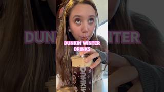 TRYING DUNKIN WINTER DRINKS DunkinDonuts dunkindonuts coffee mukbang vlog winter yum [upl. by Bryn]