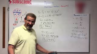 Dynamics  Lesson 4 Rectilinear Constant Acceleration Example 3 [upl. by Anier]