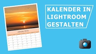 Kalender in Lightroom gestalten [upl. by Eladnor]