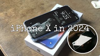 iPhone X in 2024Black 256gb ios 16 customization unboxing [upl. by Morgana103]