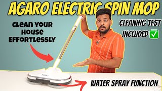 Agaro Electric Spin mop Review  Best Electric mop For Floor cleaning  Electric Mop tamil Review [upl. by Ahtan]