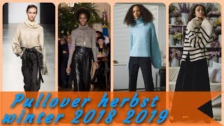 Trendige modischer damenpullover herbst winter 2018 2019 [upl. by Grega]