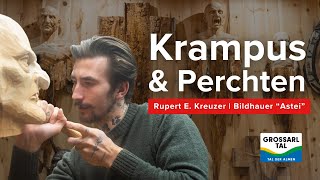 Großarltal persönlich 😈 Krampus amp Perchten von Bildhauer Rupert E Kreuzer [upl. by Limay628]