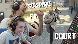 xQc escapes from COURT after being found GUILTY [upl. by Rekyr407]