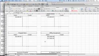 Intermediate Journal Entries TAccounts and Trial Balance Demonstration Part 2 [upl. by Lokkin]