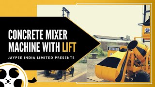 Concrete Mixer With Lift Hoist  90512 34444  Concrete Lift Machine Video Jaypee [upl. by Eyssej]