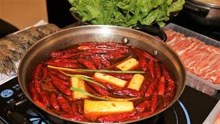 Homemade Spicy and Numbing Hot Pot Recipe 麻辣火锅 [upl. by Iene]