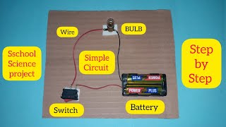 Simple electric circuit  school science project working model of simple circuit [upl. by Akenit]