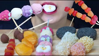 ASMR 간식 꼬치들 DESSERT SKEWERS MUKBANG EATING SOUNDS [upl. by Bej]