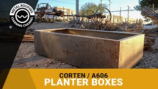 What Are Corten Steel Planter Boxes How Do I Assemble A DIY Weathering Steel Rustic Planter Box [upl. by Hoppe439]