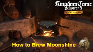 Kingdom Come Deliverance  How to Brew Moonshine [upl. by Hadlee]