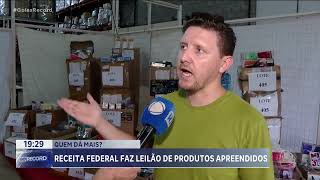 QUEM DÁ MAIS RECEITA FEDERAL FAZ LEILÃO DE PRODUTOS APREENDIDOS [upl. by Eedolem]