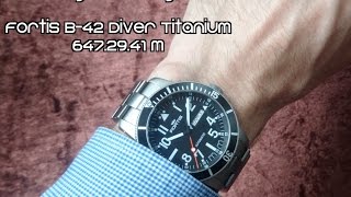 Wristshot Fortis B42 Diver Titanium 6472941 M 4K Ultra HD [upl. by Meredith660]