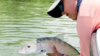 The beautiful landscape and thrill of Bonefish Fly Fishing in Nassau Bahamas [upl. by Terina254]