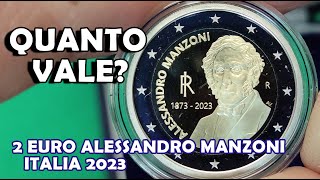 2 Euro Alessandro Manzoni  Italia 2023  Moneta Proof  Quanto Vale Valore della Moneta [upl. by Endor959]