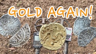 MY BEST FIND EVER 2ND GOLD COIN THIS YEAR FULL GOLD STATER FOUND METAL DETECTING [upl. by Lirrehs]