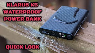 Klarus K5 10000mAh Waterproof Power Bank TestQuick Look [upl. by Trude]