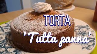 Torta soffice alla panna  Ricetta veloce  Solo 5 ingredienti [upl. by Rolandson]