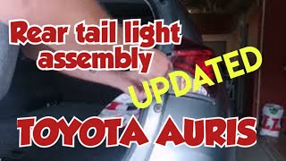 How to replace the tail light assembly Toyota Auris taillight remove toyota [upl. by Center457]