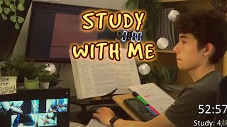 🔴LIVE 15 HOUR  Day 373  study with me Pomodoro  No music RainThunderstorm sounds [upl. by Winser]