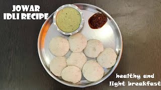 Jowar Idli recipe  Jonna Idli recipe  Tasty light and healthy recipe [upl. by Allenad]