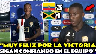 DECLARACIONES DE MOISES CAICEDO POST PARTIDO ECUADOR 3 JAMAICA 1 [upl. by Ihsoyim]