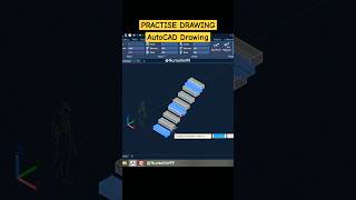 PRACTISE DRAWING  AutoCAD Drawing Array in 3D [upl. by Maiga]