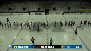 Michigan Womens Hockey vs Maryville 10325 [upl. by Deery]